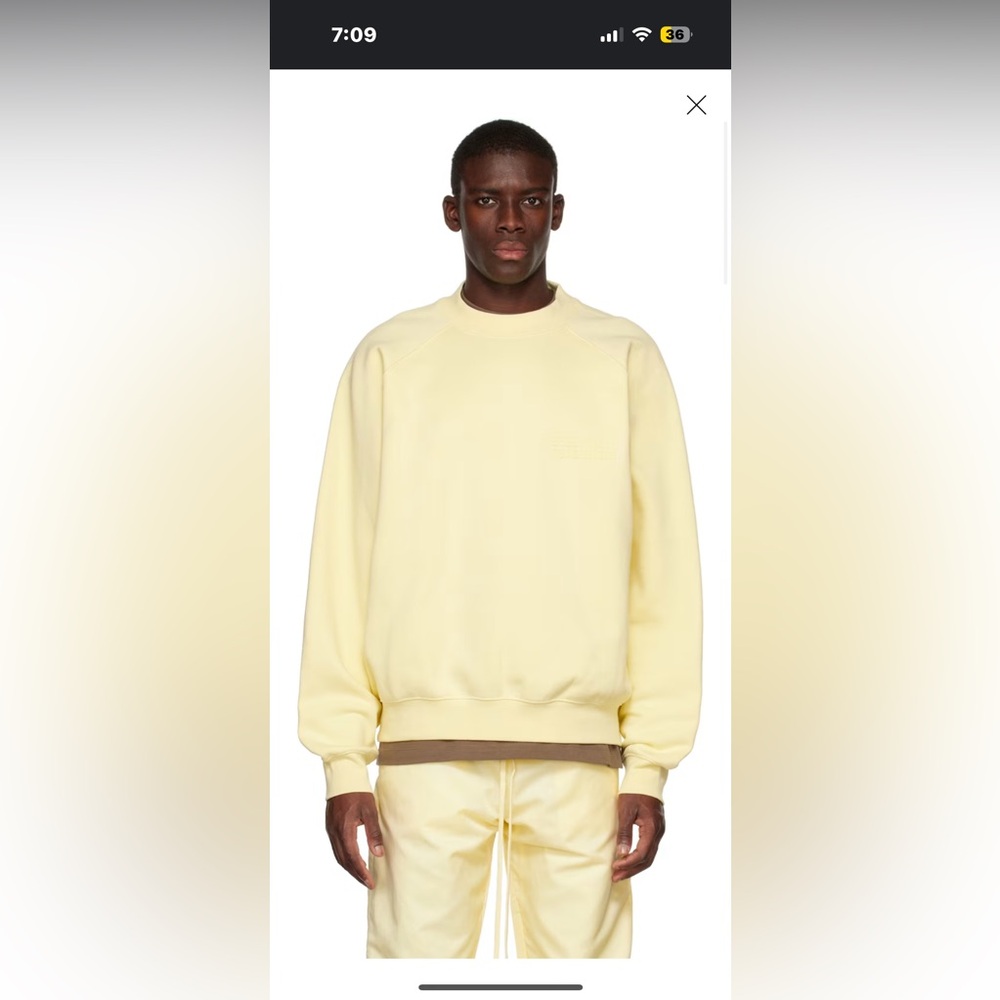 Essential fear of God crewneck size XL